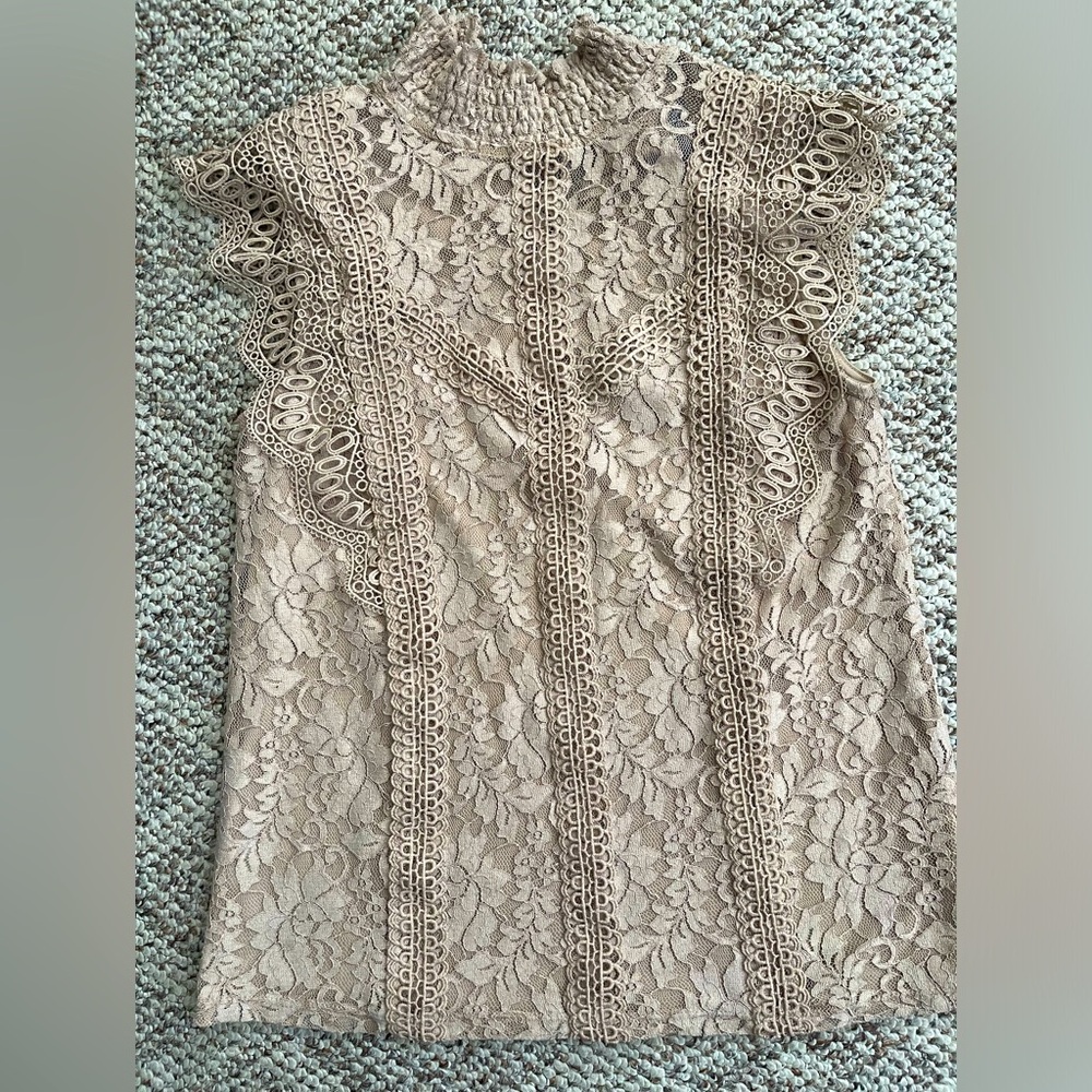 Nude color blouse size Small